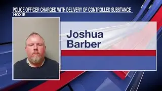 Police officer arrested, charged with delivery of controlled substance