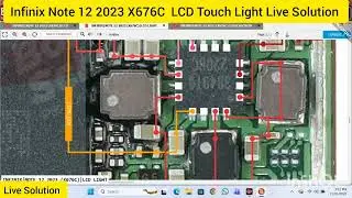 Infinix Note 12 2023 X676C  LCD Touch Light Live Solution 