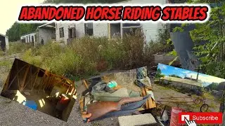 ABANDONED HORSE RIDING STABLES found whilst exploring Abandoned places UK