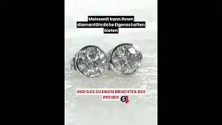 Moissanit und Diamant im direkten Vergleich