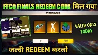 FFCO FINALS REDEEM CODE | NEW REDEEM CODE FREE FIRE | FREE FIRE ESPORTS INDIA REDEEM CODE