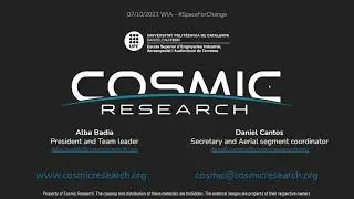 WIA-E BCN #Space4Change: Cosmic Research