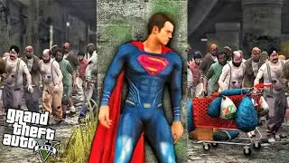 GTA 5 : I Became SUPERMAN In A Zombie Apocalypse