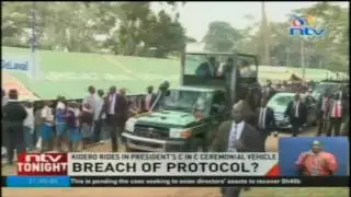 Breach of protocol? Kidero rides in president's Commander in chief ceremonial vehicle