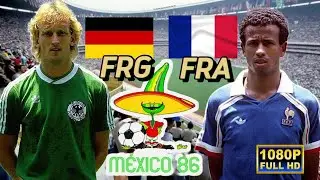 WEST GERMANY vs FRANCE 2-0 / WORLD CUP MEXICO 1986 / SEMI-FINALS / Full HD 1080p
