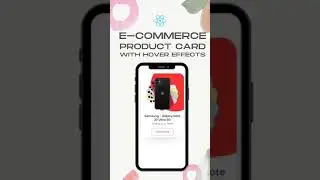 E-commerce product card with hover effects.