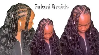 How To: EASY FULANI BRAIDS / CROCHET METHOD / TRENDING HAIRSTYLES / Giftskillz / Beginners Friendly