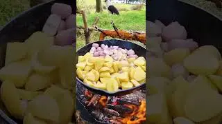 Relaxing Salmon Cooking Adventure in the Wild 🎣 #asmr #food #cooking #nature #travel