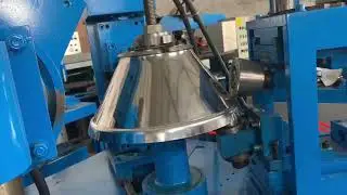 Conical vessel automatic flanging machine, single molding, made in China