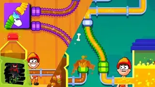 FLOW LEGENDS 👨&zwj;🚒👷All Levels gameplay ANDROID/IOS, all solution PART 1