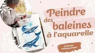 Peindre une baleine à l'aquarelle