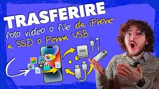 Come TRASFERIRE FOTO/VIDEO O FILE da IPHONE a SSD o PENNA USB o viceversa - TRUCCO SALVA SPAZIO