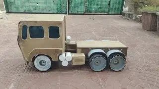 लकड़ी का ट्रक कैसे बनाएं l घर पर बनाया TATA SIGNA घोड़ा l #diy #tatasigna #handmade #truck #wood 