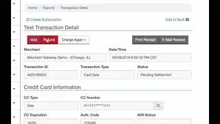NMI - Void or Refund Transactions