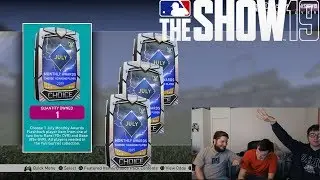 15 DIAMOND PULLS!! 15 NEW PLAYER OF THE MONTH PACK OPENING!!! MLB The Show 19!!
