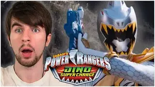 THE SILVER STRANGER?! | FIRST TIME WATCHING - Power Rangers Dino Super Charge EPISODE 14 Reaction!