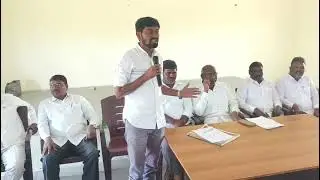 District Secretary Panjala Srinivas speaking at the CPI party meeting...PRP NEWS