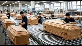 Inside a Casket Factory: Making a Solid Walnut Casket (Full Process)