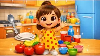 Counting 1 to 10 for Kids |With Kitchen Objects |बच्चों के लिए गिनती 1 से 10 👶 | Kitchen Objects |