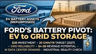 Why Ford Is Repurposing EV Battery Plants for AI Data Center Storage