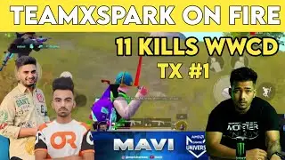 TEAM XSPARK 11 KILLS CHICKEN DINNER | TEAM XSPARK OP PERFORMANCE IN PRIDE INVITATION #Tx #mavi