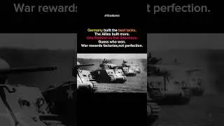 Germany Built Better Tanks. The Allies Built More | Why Factories Won WWII #shorts
