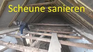 Scheune/Werkstatt ausräumen und sanieren, vorbereiten zum Betonieren, Müll