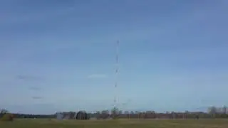 Sprengung der Langwellenantenne - Der Funkturm in Zehlendorf (Oranienburg) f&auml;llt!