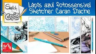 Lápis AZUL Fotossensível Sketcher Caran D'ache - Sketch Crás