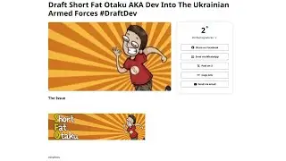 Short Fat Otaku The Fair Weather Warmonger #DraftDev
