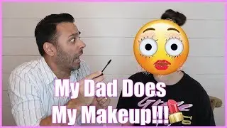 DAD DOES MY MAKE UP CHALLENGE || Camden Ella