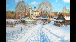 Вышивальные планы на февраль/март 2020. Деревенская зима от Золотое руно