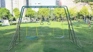 AC0601G- Instalaltion Video for Playing Set Monkey Bars and 3 Swings