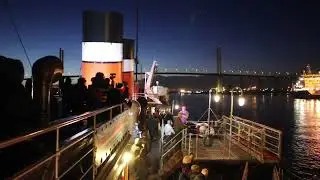 PS Waverley approaching the Queen Elizabeth II Bridge (Dartford Crossing)