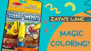 Melissa & Doug Water Wow!  Magic Coloring!  Color with me!