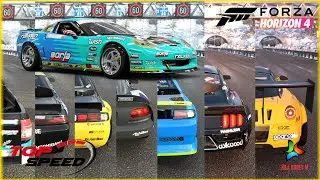 Forza Horizon 4 Top Fastest Formula Drift Cars | Top Speed Battle/Challenge - All Tuned