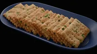 अब बाजार से क्यूंलाये बिनाओवन सांचे के बनाए Perfect Cracker Recipe/Saltine crackers with green onion