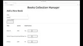 Flask with VueJS  Book Management  CRUD operations