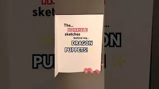 The SKETCHES behind my dragon puppets // VIC: @Forkscales // #dragonpuppets #art #paperdragon