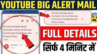 🚨 Annual reminder about YouTube&rsquo;s Terms of Service 😱 Community Guidelines and Privacy Policy 