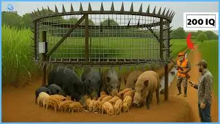 Wild Boar Hunting in America &ndash; How Farmer Trap Wild Hogs Turn Into a Business | Wildlife Documentary