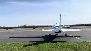 Single Engine Air Tanker taxiing out of Hazleton Airport N806BA part 3
