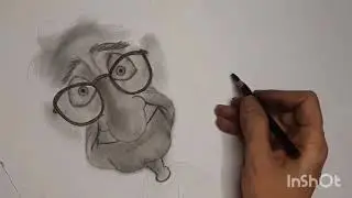 Pencil Caricature Drawing