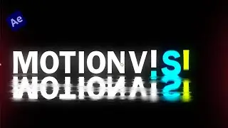 Smooth Scrolling Text Animation in After Effects | Neon Glow & Reflection Effect Tutorial