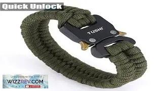 Quick Unlock Outdoor Survival Tactical Bracelet Woven Survival Tool Adjustable eBay
