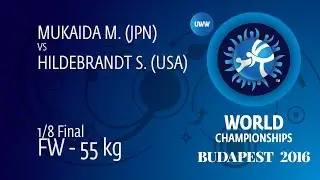 1/8 FW - 55 kg: M. MUKAIDA (JPN) df. S. HILDEBRANDT (USA) by TF, 13-2