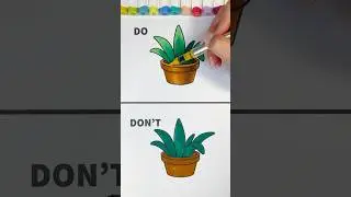 How to color a plant with depth and light ✨ #coloring #markers #tutorial #shorts #art #markers
