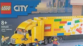 Building a Lego semi truck while in a real semi truck.