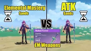 Mavuika EM Weapon - ATK Sands vs EM Sands /// Genshin impact