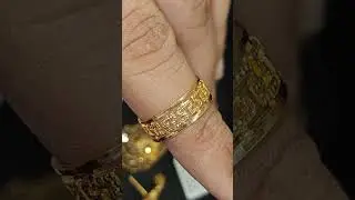 Versace gold ring #gold #trending #jewellery #ring #couple